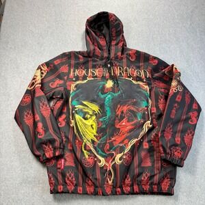 House of the Dragon Members Only Graphic Lightweight Jacket Size M NWOT